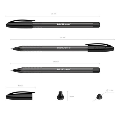 Ручка шариковая ErichKrause U-108 Original Stick, узел 1.0 мм, чернила черные