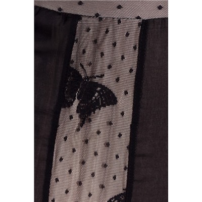 Платье 196 "Масло сетка", бежевый/черный