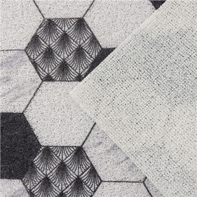 Коврик придверный грязезащитный Доляна «Мрамор», 60×90 см