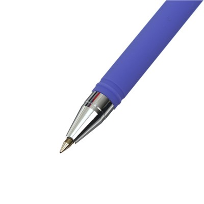 Ручка шариковая SlimWrite. JOY, узел 0.5 мм, синие чернила, матовый корпус Silk Touch, МИКС