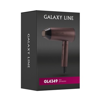 Фен Galaxy LINE GL 4349, 2000 Вт, 2 скорости,  3 температурных режима, коричневый