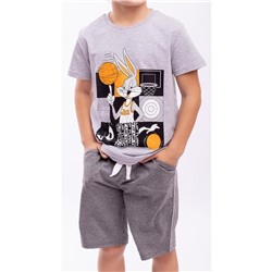 Комплект: футболка, шорты для мальчика, рост 128 см, цвет мультиколор