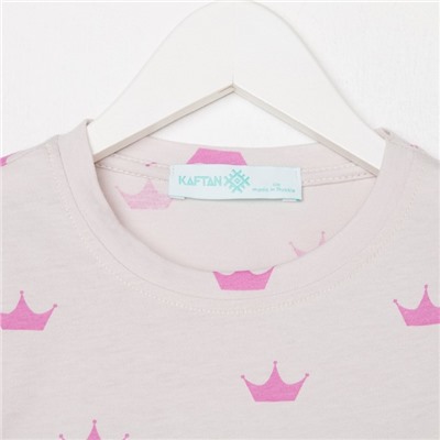 Пижама детская для девочки KAFTAN "Crown" рост 86-92 (28)