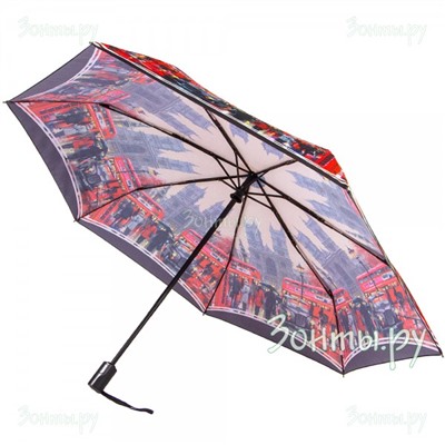 Зонт для женщин Три слона 361-51K (динамичный Лондон)