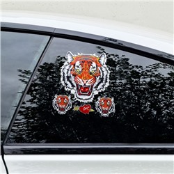 Наклейка на авто "Тигр", 20×22 см