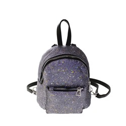 Маленький рюкзачок Stardust серебристого цвета.