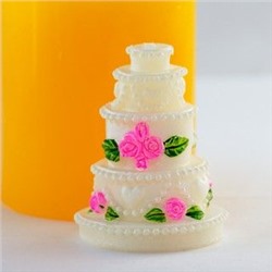 Силиконовая форма для мыла - 2D - Свадебный торт