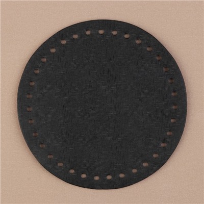 Донце для сумки, круглое, d = 18 × 0,3 см, цвет чёрный