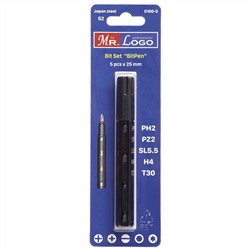 D100-5 Ручка с битами - 5 шт.