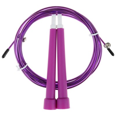 Набор для фитнеса: эспандер ленточный, скакалка скоростная, цвет фиолетовый