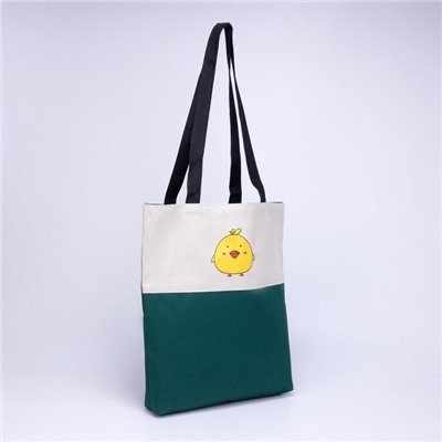 Рюкзак, отдел на молнии, наружный карман, 2 сумочки, косметичка, цвет зелёный/бежевый