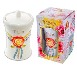 Подарочный набор Керамическая чайница Европейская кол. (чай Оолонг Ти Гуан Инь) 1кор*6бл*1 шт 100г.