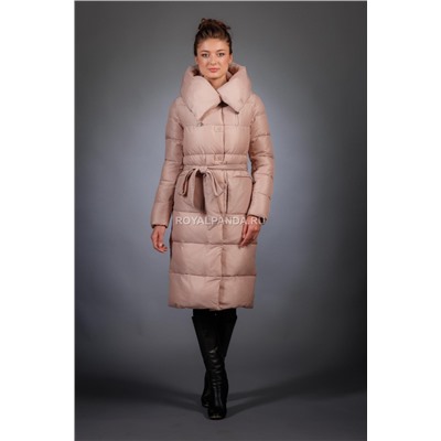 Женская куртка зимняя 186 цвет пудра
