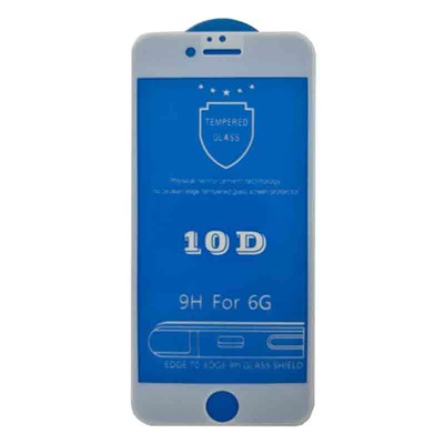 Защитное стекло "Полное покрытие" для iPhone 6/6S белое