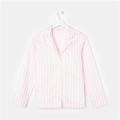 Рубашка (сорочка) женская KAFTAN "Beautiful", цв. белый/розовый, р. 40-42