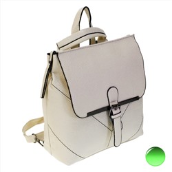 Стильная женская сумка-рюкзак Freedom_nook из эко-кожи молочного цвета.
