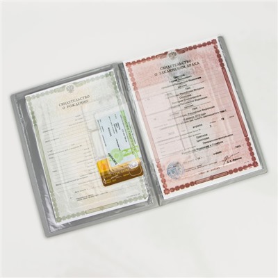 Папка для семейных документов, 3 комплекта, цвет белый, «Family»