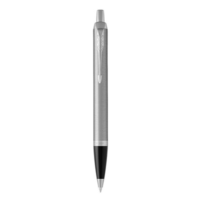 Ручка шариковая Parker IM Essential K319 Brushed Metal CT М, 1.0 мм, корпус из латуни, синие чернила