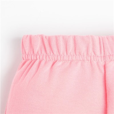 Комплект: джемпер и брюки Крошка Я "Princess", рост 68-74 см, цвет бежевый/розовый