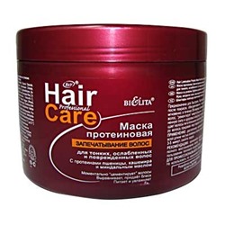 Белита Hair Care Маска Протеиновая запечат.волос для тонк/осл/повр 500мл