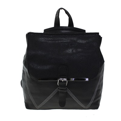 Стильная женская сумка-рюкзак Freedom_angle из эко-кожи черного цвета.
