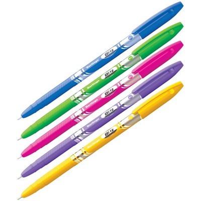 Ручка шариковая 0.7 мм, Berlingo Blitz, чернила синие, микс