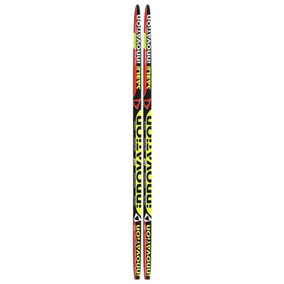 Лыжи пластиковые «БРЕНД ЦСТ», 150 см, без креплений, без насечек, цвета микс