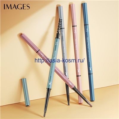 Цветной карандаш Images для бровей со щеточкой № 01 - темпераментный серый(24341)