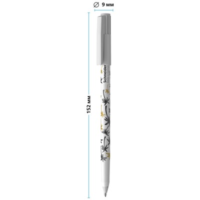 Ручка шариковая Schneider TOPS 505 F, узел 0.8 мм, светостойкие чернила, с принтами микс, синяя