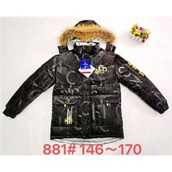 881B Зимняя светоотражающая куртка для мальчика Cokotu (146-170)