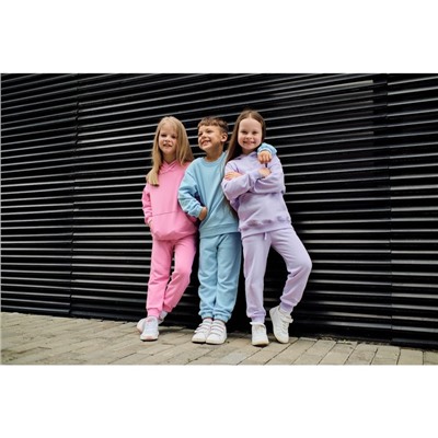 Костюм для девочки (худи, брюки) KAFTAN "Basic line", размер 28 (86-92), цвет лиловый