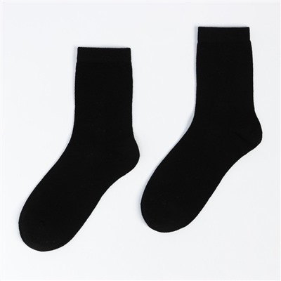 Носки детские, цвет чёрный, размер 16-18
