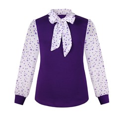 Фиолетовый  джемпер (блузка) для девочки 80926-ДШ19