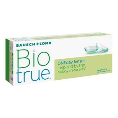 Контактные линзы Biotrue ONE day , 1,25/8,6, в наборе 30 шт.