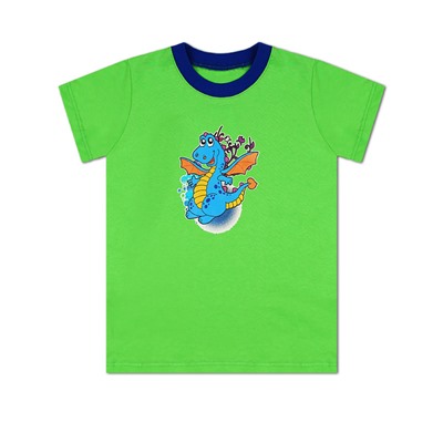 Зелёная футболка для мальчика 80712-МЛС19