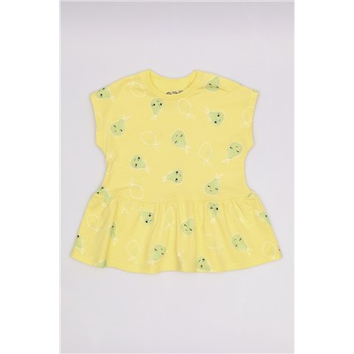 CSBG 90251-30-410 Комплект для девочки (платье модель "туника", бриджи),желтый