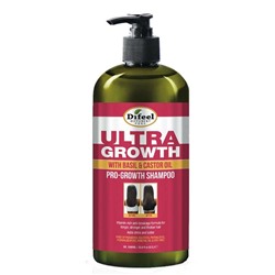 Difeel Шампунь для роста волос с базиликом и кастором / Ultra Growth Basil-Castor Shampoo, 354,9 мл