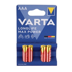 Батарейка алкалиновая Varta MAX TECH AAA набор 4 шт