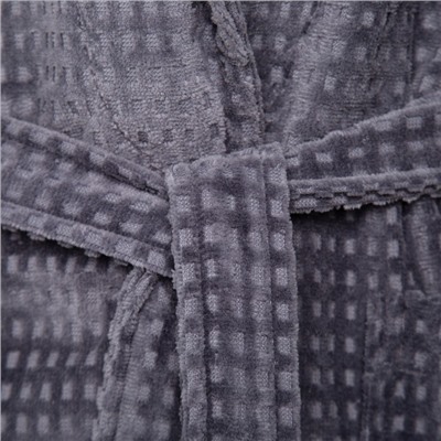 Халат махровый LoveLife "Comfort" цвет серый, размер 52-54 (М) 100% хлопок, 330 гр/м2