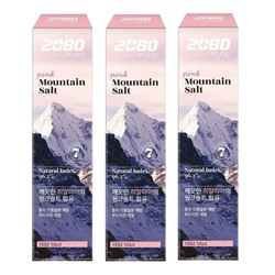 Dental Clinic 2080 Зубная паста с розовой гималайской солью / Pure Mountain Salt Mild Mint, 120 г x 3