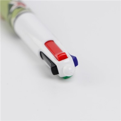Многоцветная ручка "100% мужику", 4 цвета