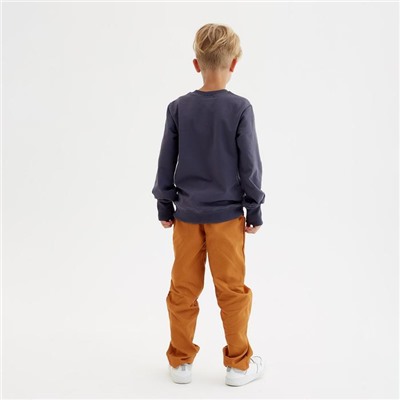 Брюки для мальчика MINAKU: Casual collection KIDS, цвет рыжий, рост 110 см