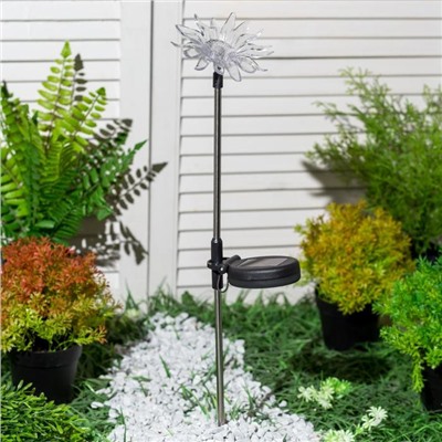 Фонарь садовый на солнечной батарее Smartbuy, 55 см, 1 led, нержавеющая сталь, пластик
