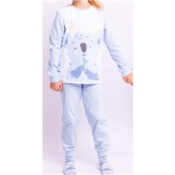Пижама: футболка, брюки для девочки, рост 134 см, цвет мультиколор