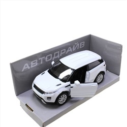 Модель машины Range Rover Evoque масштаб 1:32 (длинна 12см)  белого цвета.