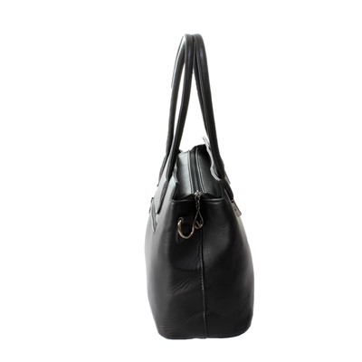 Стильная женская сумочка Florent_Lost из эко-кожи черного цвета.