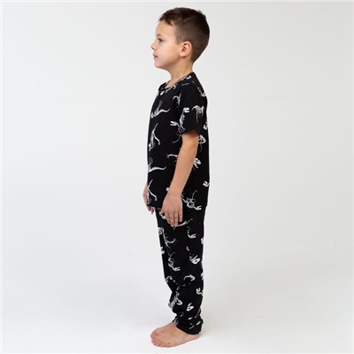 Пижама детская для мальчика KAFTAN "Динозавры" рост 98-104 (30)