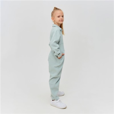 Комбинезон для девочки MINAKU: Casual collection KIDS цвет мятный, рост 128