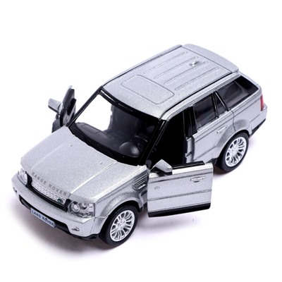 Машина металлическая LAND ROVER RANGE ROVER SPORT,1:32, открываются двери, инерция, цвет серый