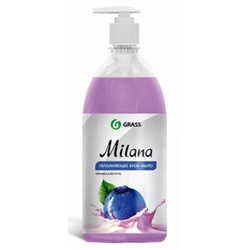 Milana Крем-мыло жидкое увлажняющее Черника в йогурте 1 л